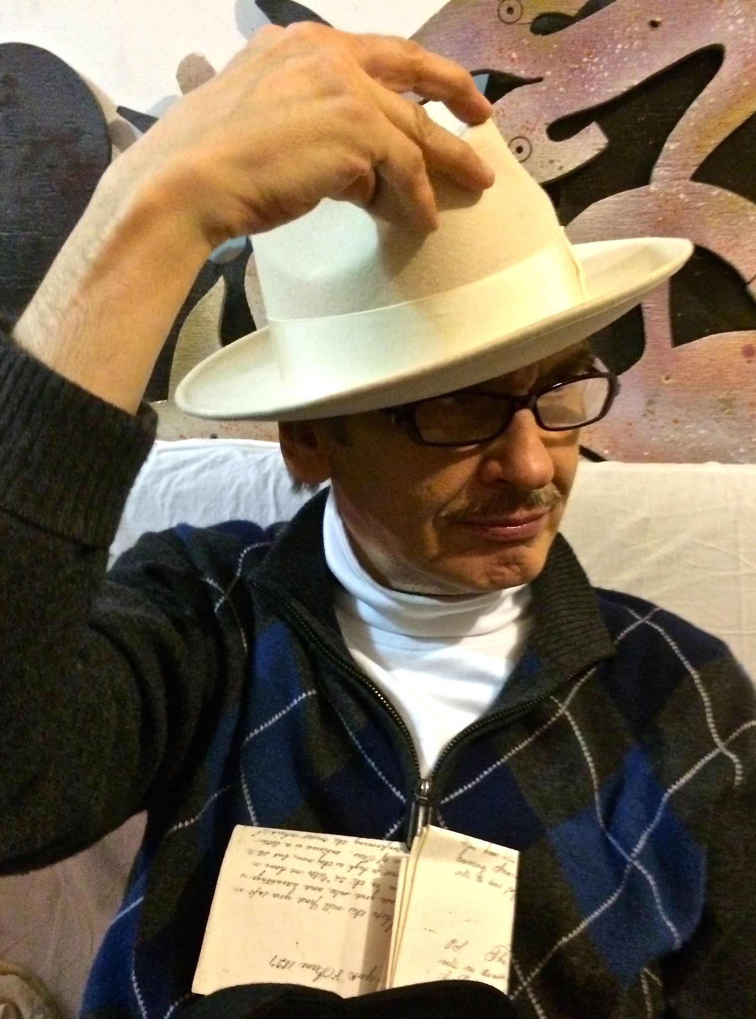 Walter Wearing A White Hat